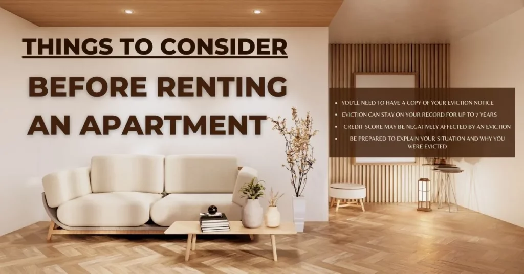 things to consider before renting an apartment