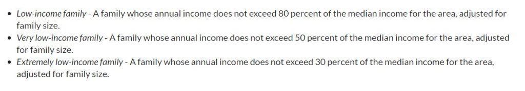 Income limits to apply Section 8 in Vallejo